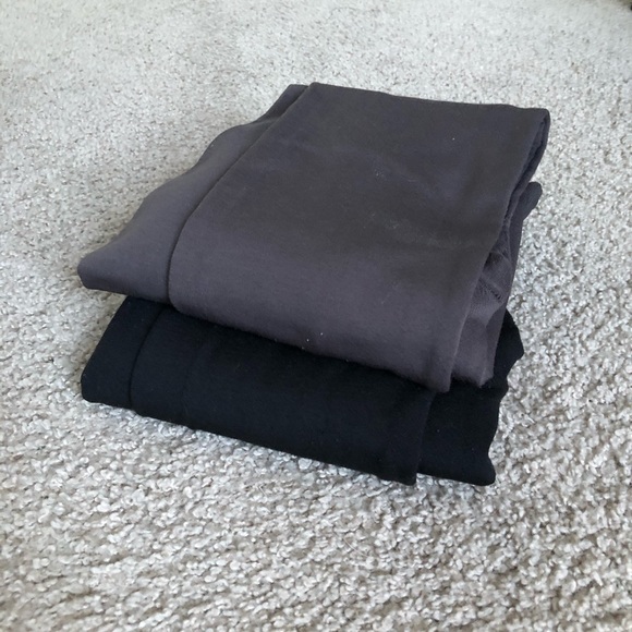 Two pairs of pink blush maternity leggings - Picture 2 of 2